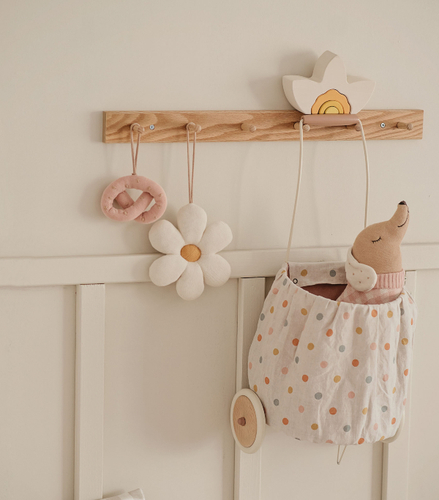 בובת פרח מרשרשת לתלייה על עגלה / סלקל / מיטה - Daisy