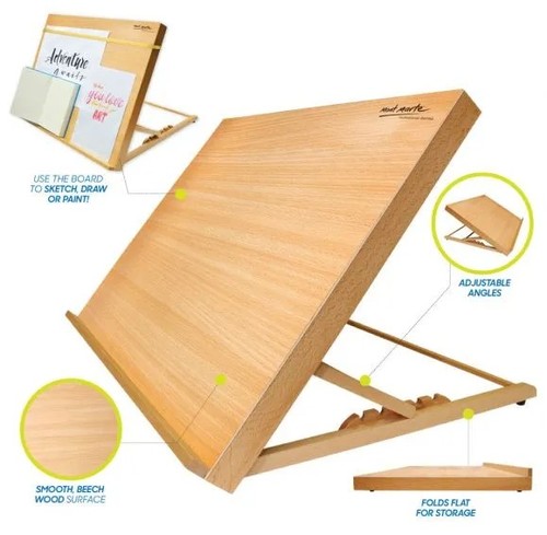 לוח לציור מתכוונן עם רצועה בגדול Drawing Board A2