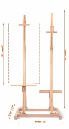 כן ציור דו צדדי עץ מלא CAPPELLETTO CS-250 (איטליה)