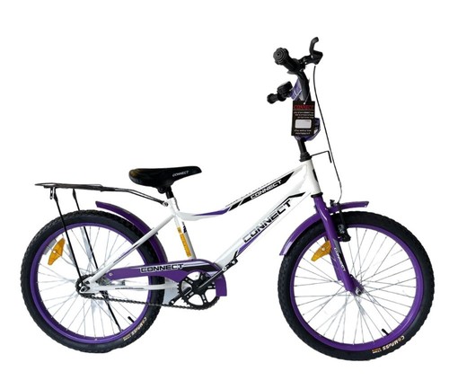 אופניים לילדים קונקט 16 אינץ' עם גלגלי עזר לגילאי 4-5 - סגול