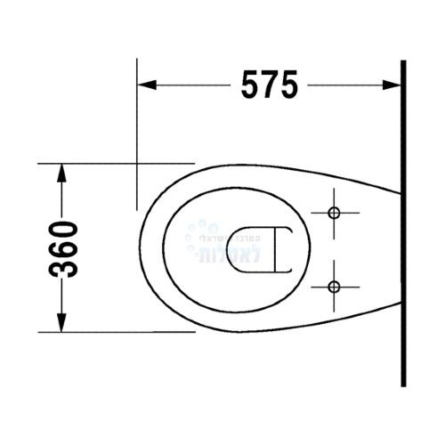 אסלה דורוויט 2547090000 DURAVIT | אסלה תלויה רימלס | לבן | COLOMBA