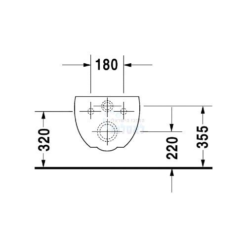 אסלה דורוויט 2547090000 DURAVIT | אסלה תלויה רימלס | לבן | COLOMBA