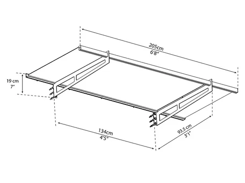 גגון Bremen אפור שקוף 0.9x2.1 מק