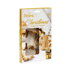 סט 5 חותכני נירוסטה לחג המולד Decora