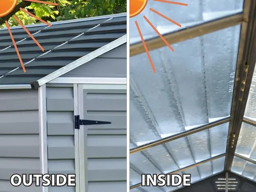 מחסן גינה Skylight אפור 1.9x3 מק