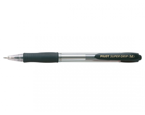 עט כדורי לחצן Super Grip M 1.0 - שחור