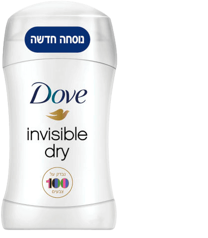 דאודורנט סטיק | אינוויזיבל דריי | אקספרס דאב | Invisible Dry | אלכוהול 0% | להרגשה נעימה עד 48 שעות | מכיל 50 גרם