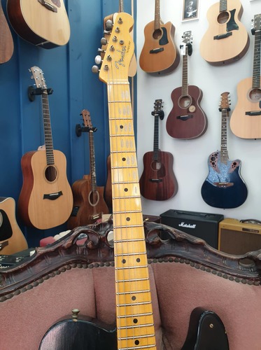 Fender Custom Shop Telecaster Roasted Pine Double Esquire Relic Aged Black Limited Edition 2021