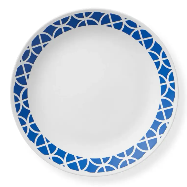צלחת מנה עיקרית קורנינג 26 ס"מ קובלט סירקלס | Corning Ware Cobalt Circles
