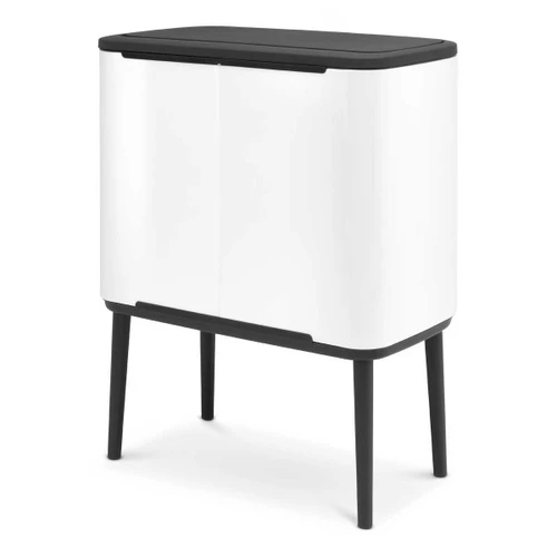 פח אשפה הפרדה / מיחזור למטבח ברבנטיה BO brabantia טאץ הפח עם הרגליים 36 ליטר צבע לבן מט מקט Y-313547 - עולם הפרזול 04