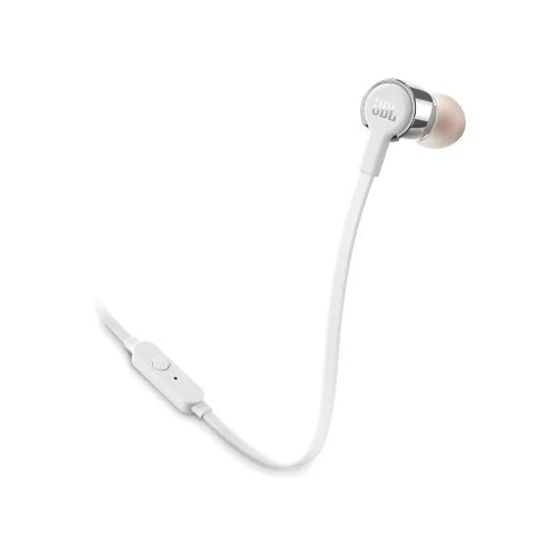 אוזניות ‏חוטיות JBL T210 אפור/לבן - יבואן רשמי