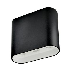 גוף תאורה צמוד תקרה צילינדר שחור GAYA 7W אור חם Nisko