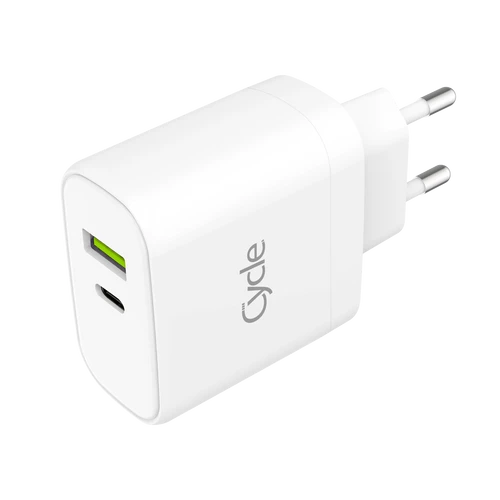 מטען מהיר Cycle-QC3.0 20W כולל כבל כבל אייפון Lightning