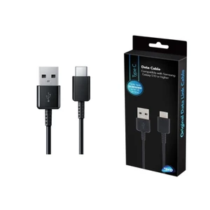 כבל טעינה והעברת נתונים חיבור טייפ סי Samsung Type-C באורך 1.5 מטר - צבע שחור