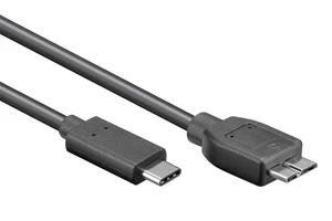 כבל לכונן קשיח חיצוני חיבור Type-C ל-Micro USB