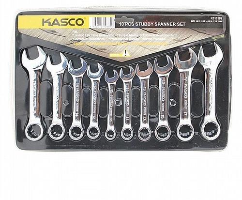 סט 10 מפתחות רינג פתוח קצרים מיני מ“מ מבית KASCO