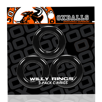 קוקרינג מקצועי Oxballs - Willy Rings 3-pack Cockrings