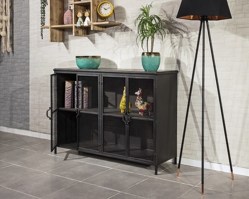 קומודה מזנון מתכת יצוקה דגם TUDO DESIGN DARK
