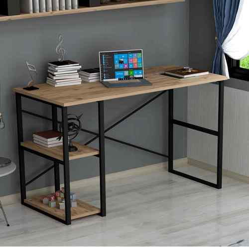 שולחן כתיבה ועבודה עם מדפי צד דגם כרמל Tudo Design 