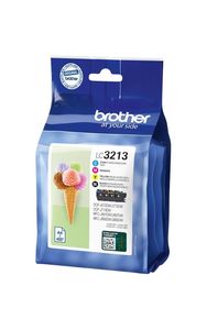 סט 4 ראשי דיו מקוריים Brother LC-3213 בראדר (400 דף בכל צבע)