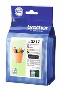 סט 4 ראשי דיו מקוריים Brother LC-3217 בראדר (550 דף בכל צבע)
