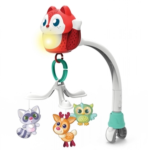 מובייל חשמלי לתינוק מנגן ומרגיע 3 ב 1 למיטה / עריסה / עגלה - סנאי