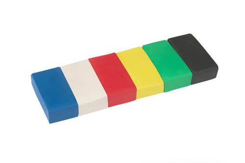 סט חימר פולימרי אפה וכופף (6 גוונים +כלי חיתוך)