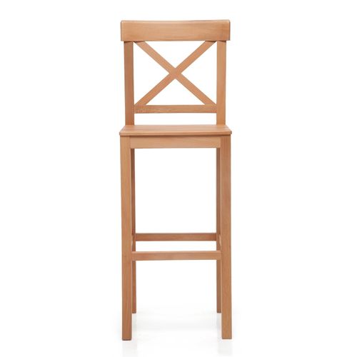כיסא בר מעץ דגם באזל בצבע אלון מבית Tudo Design - חסר