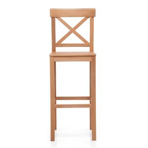 כיסא בר מעץ דגם באזל בצבע אלון מבית Tudo Design - חסר