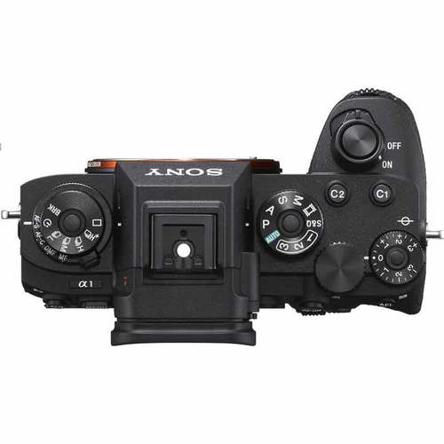 Sony a1 תצוגה מלמעלה עם כפתורים