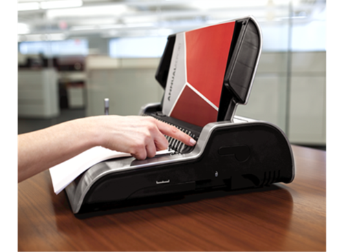 מכונת כריכה בספיראלת פלסטיק Fellowes Quasar-E