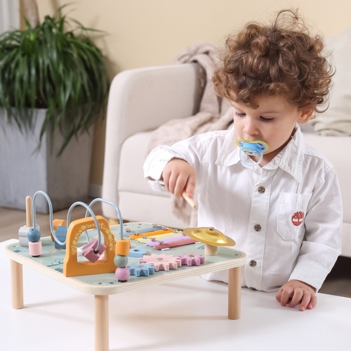 שולחן פעילות אינטרקטיבי מעץ מלא מסדרת דב קוטב PolarB מבית ויגה VIGA 
