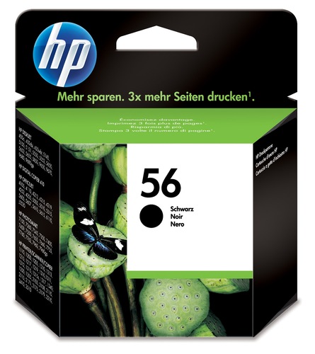 ראש דיו שחור HP 56