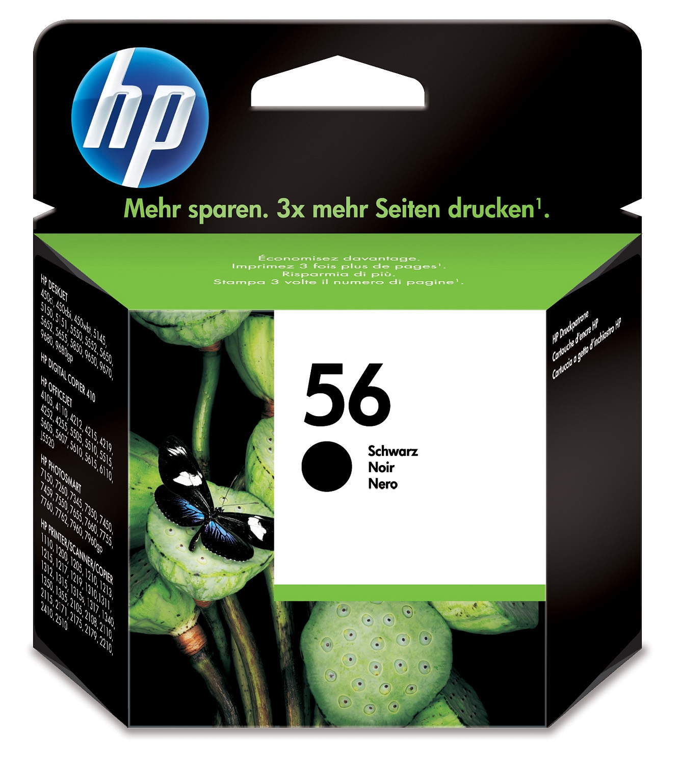 ראש דיו שחור HP 56