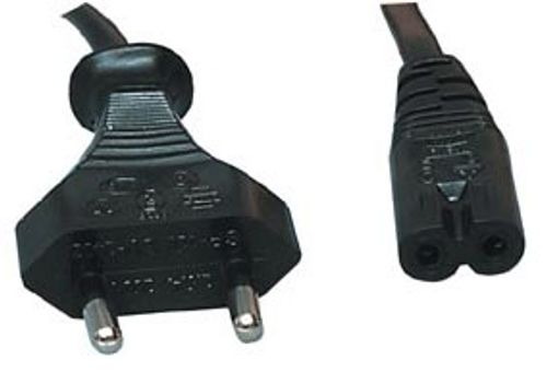 כבל חשמל דו פיני תיקני 1.5 מטר