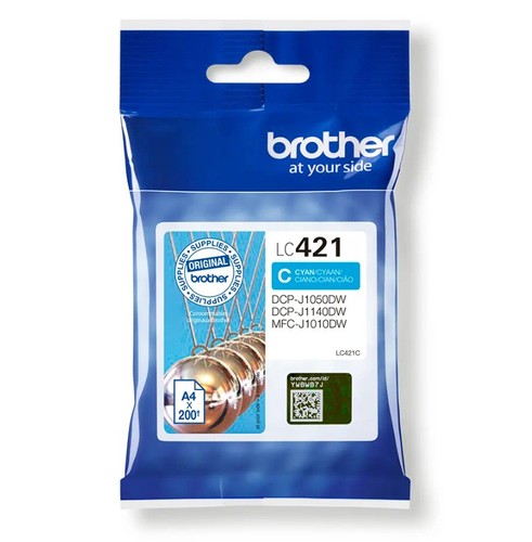 ראש דיו כחול Brother LC421 C 