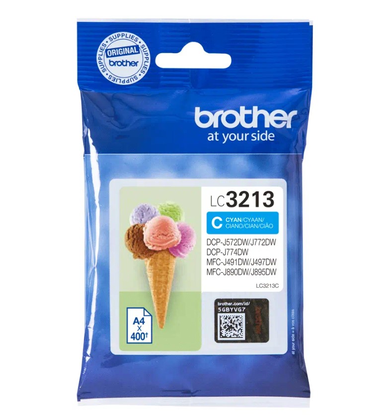 ראש דיו כחול Brother LC3213 C 