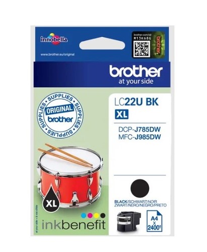 ראש דיו שחור Brother LC22U BK XL 