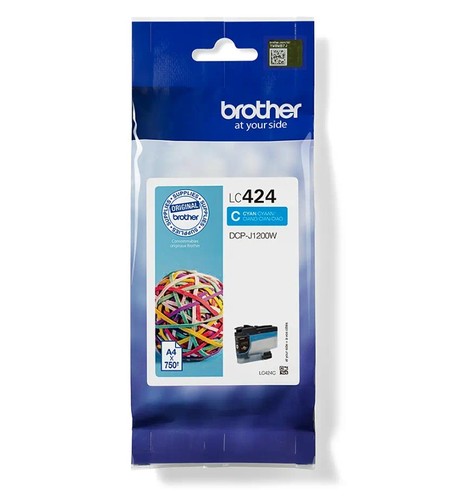 ראש דיו כחול Brother LC424 C 