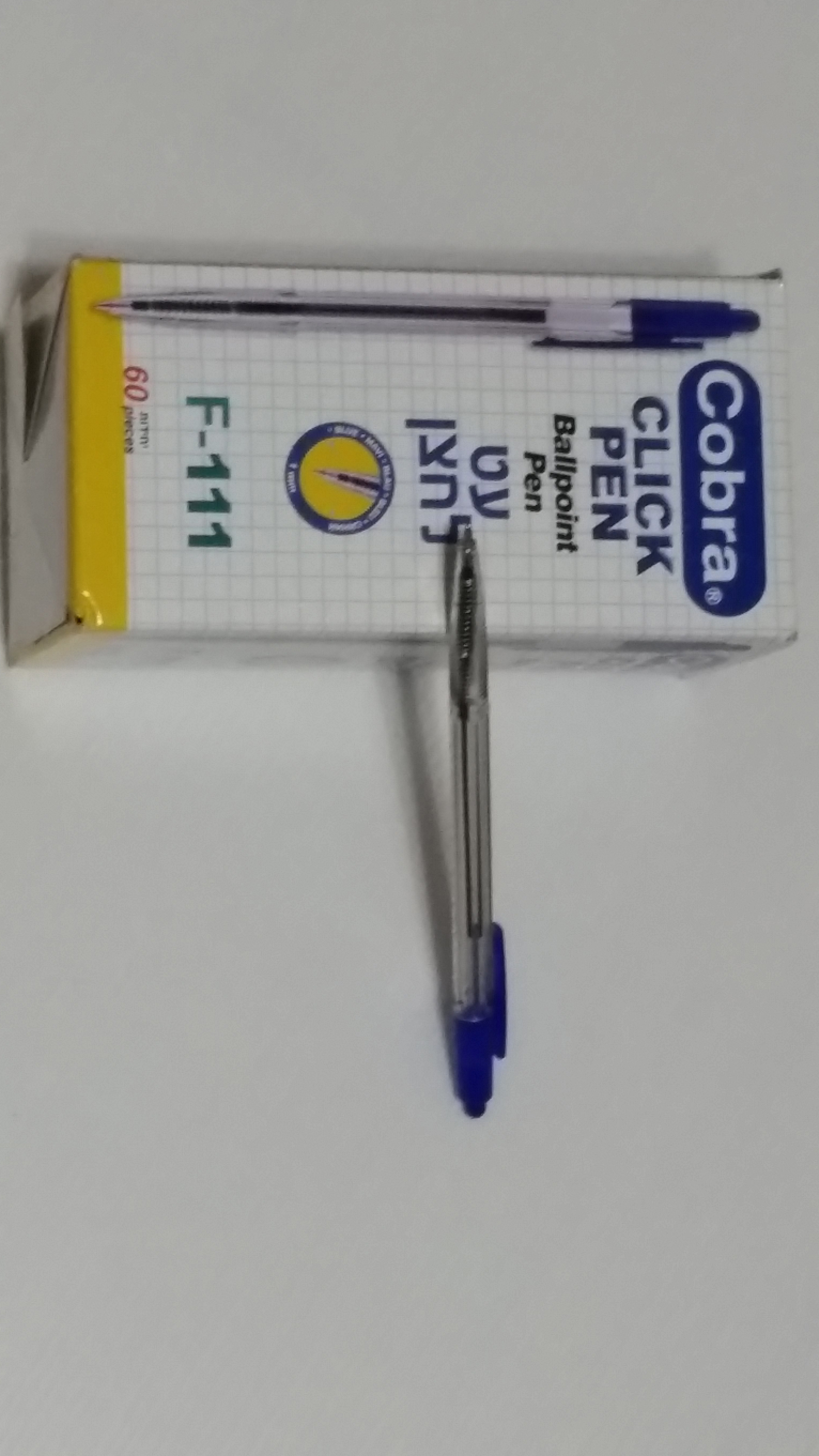 עט לחצן חד פעמי 50 יחידות