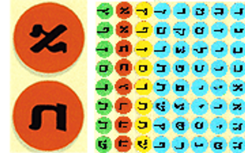 מדבקות אותיות