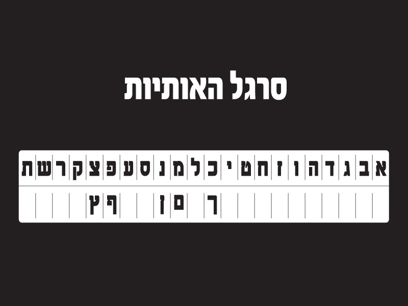 סרגל אותיות