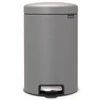 פח פדל 12 ליטר אפור בטון מינרלי Brabantia - NewIcon