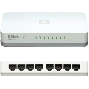 מתג 8 פורטים D-Link switch DES-1008A 10/100