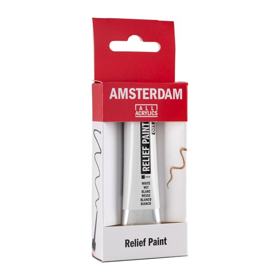 Relief paint White amsterdam