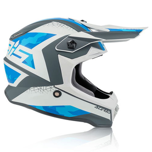 קסדת שטח לילדים IMPACT JUNIOR מבית ACERBIS אפור-כחול-לבן