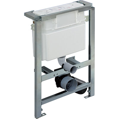 מיכל הדחה סמוי לקיר גבס נמוך פלסאון Sani 200 Plus