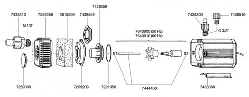 ראש כח אייהים יוניברסל 1200 ליט”ש-EHEIM universal pump