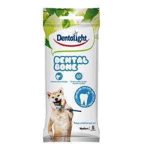 דנטלייט חטיף דנטלי עלה מדיום 5 יחידות dentalight dental bone medium