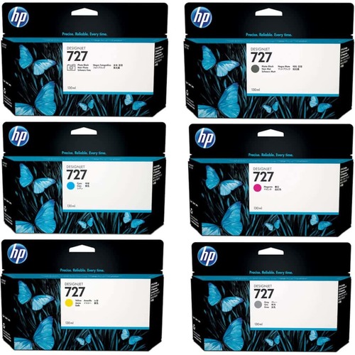 סט דיו מקורי שלם HP 727 130-ml